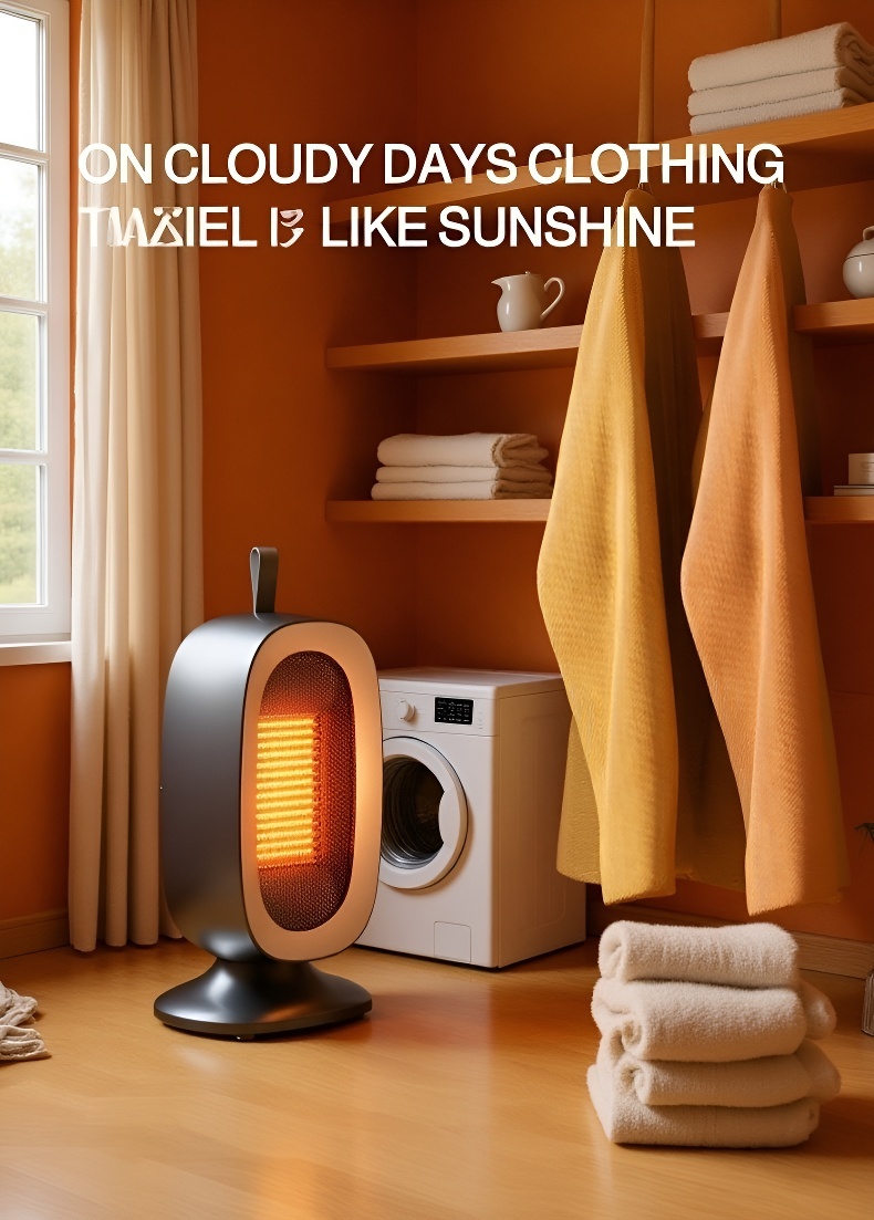 Safe electric fan heater for indoor use