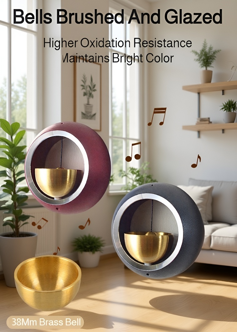 Brass doorbell for home and office entryways