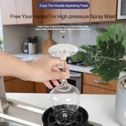 Stainless Steel High-Pressure Cup Washer for Kitchen