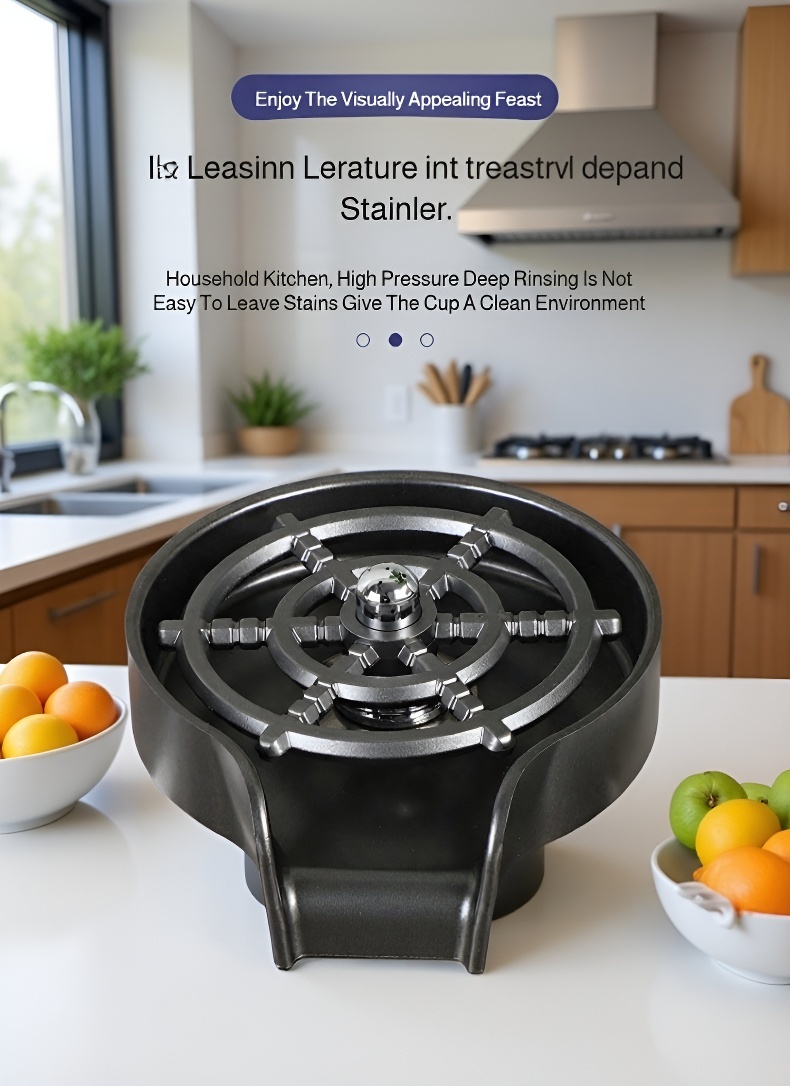 Durable stainless steel cup washer for home and bar