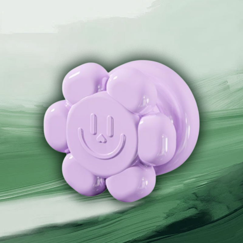 Flower Suction Cup Door Handle, No Drilling Needed