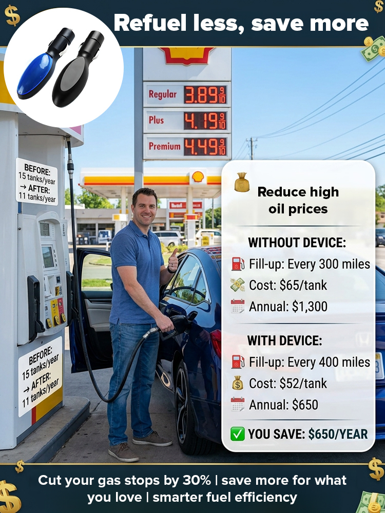 Premium Fuel Sink Optimizer - Ex-Engineer Designed - Reclaims 40% Wasted Gas - 1-Second Plug & Play ⛽ 50% OFF Official Fuel Saver + 180-Day Risk-Free Trial 🎁📉