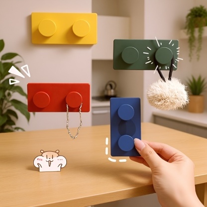  Creative Heavy-Duty No-Trace Adhesive Hook for Home Use