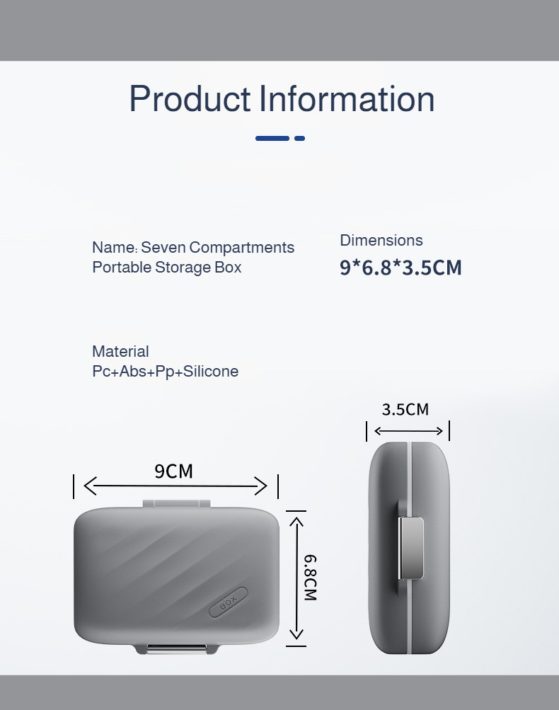 Lightweight Pill Case with Modern Matte Look