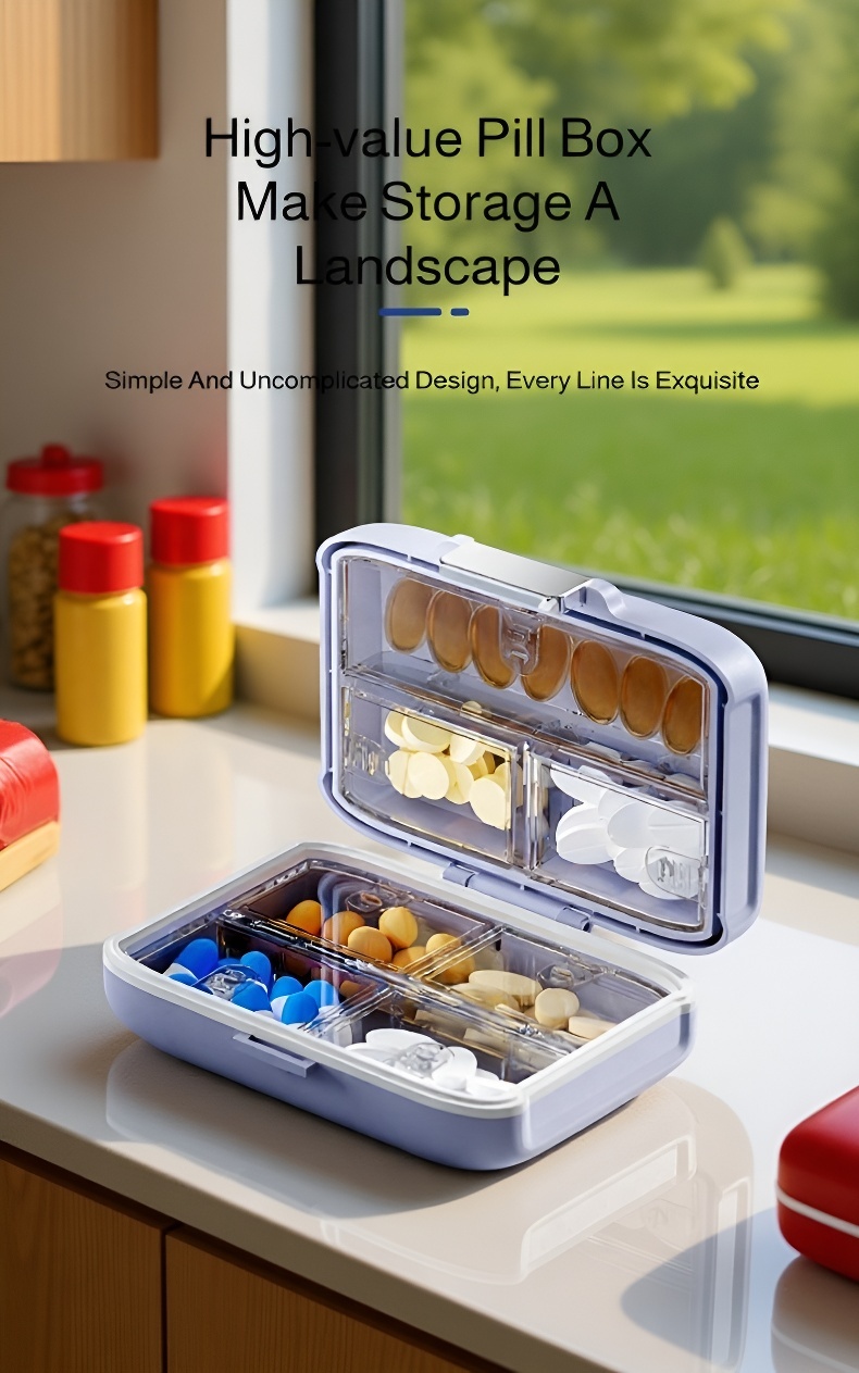 Durable Pill Holder for Home and Travel