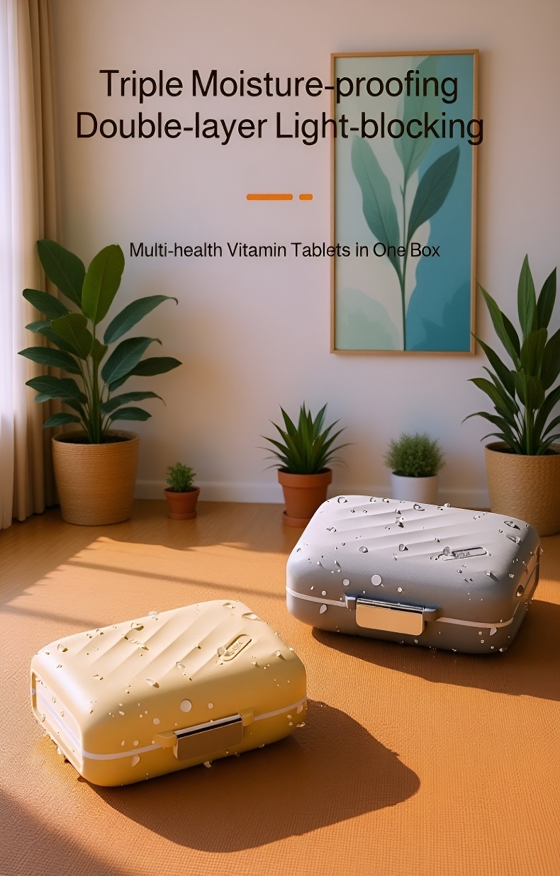 Sleek Matte Finish Pill Box Design