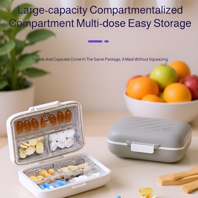 Matte Separate Pill Storage Box