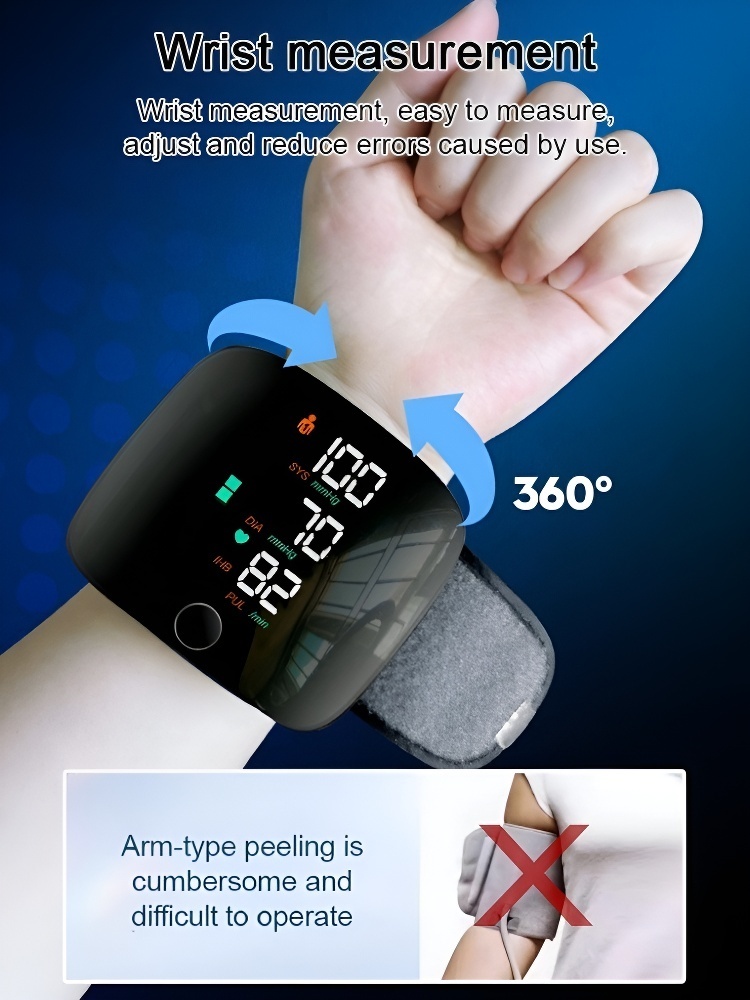Medical Grade Smart Blood Pressure Monitor | Japanese Sensor High Precision | Wireless Upper Arm Cuff with Large Color Screen 🩺❤️