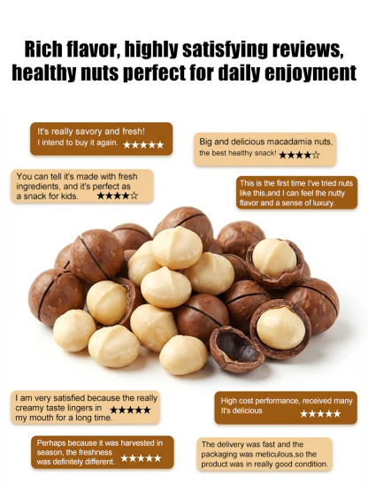 The "Queen of Nuts"Premium Macadamias - Rich Buttery Flavor - Nutrient-Dense Superfood - Larger Than A Coin 🌰 Direct-from-FarmSale + FREE Easy Shell Opener 🎁📉