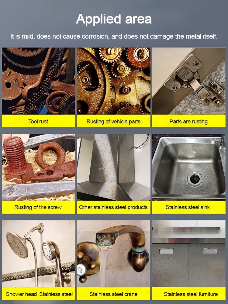 Heavy Duty Instant Rust Remover Spray | Industrial Grade Formula for Metal Restoration | 10 Year Long Lasting Protection | 🛡️ ✨