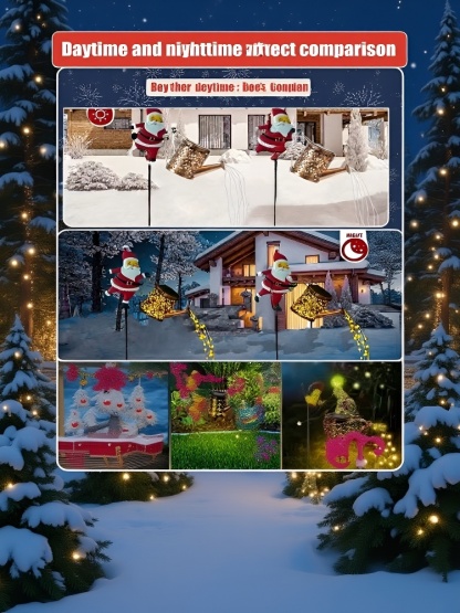 🎅Light Up Snowy Nights: Testing Santa Solar Lamp With a Holiday Discount