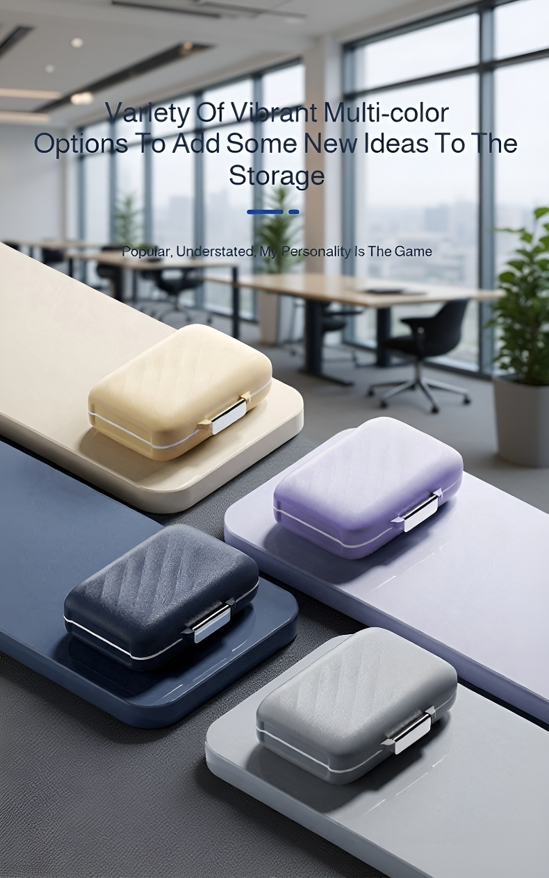 Easy-to-Open Pill Organizer with Separate Compartments