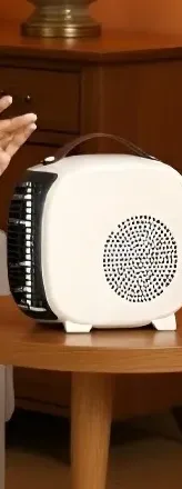 Close-up of Electric Heater Fan controls