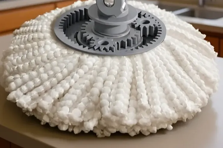 360-degree rotating mop head for deep cleaning