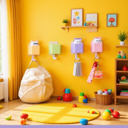 Gancho creativo extensible de pared para ropa y sombreros