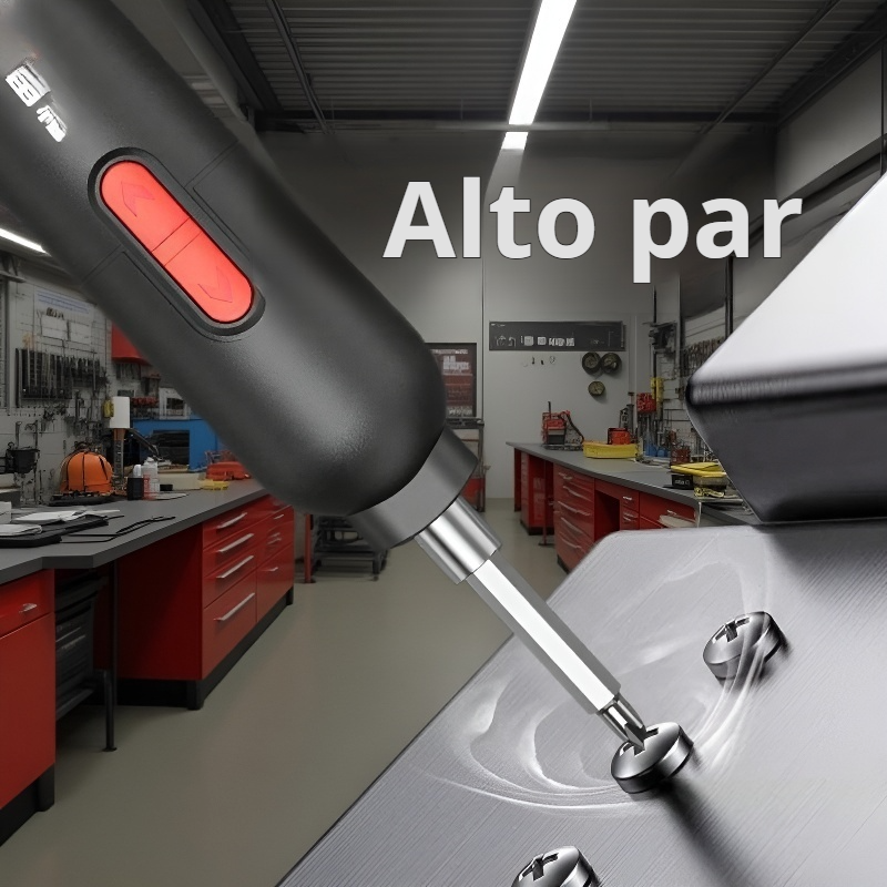 Destornillador Eléctrico Recargable para Hogar, Tamaño Pequeño