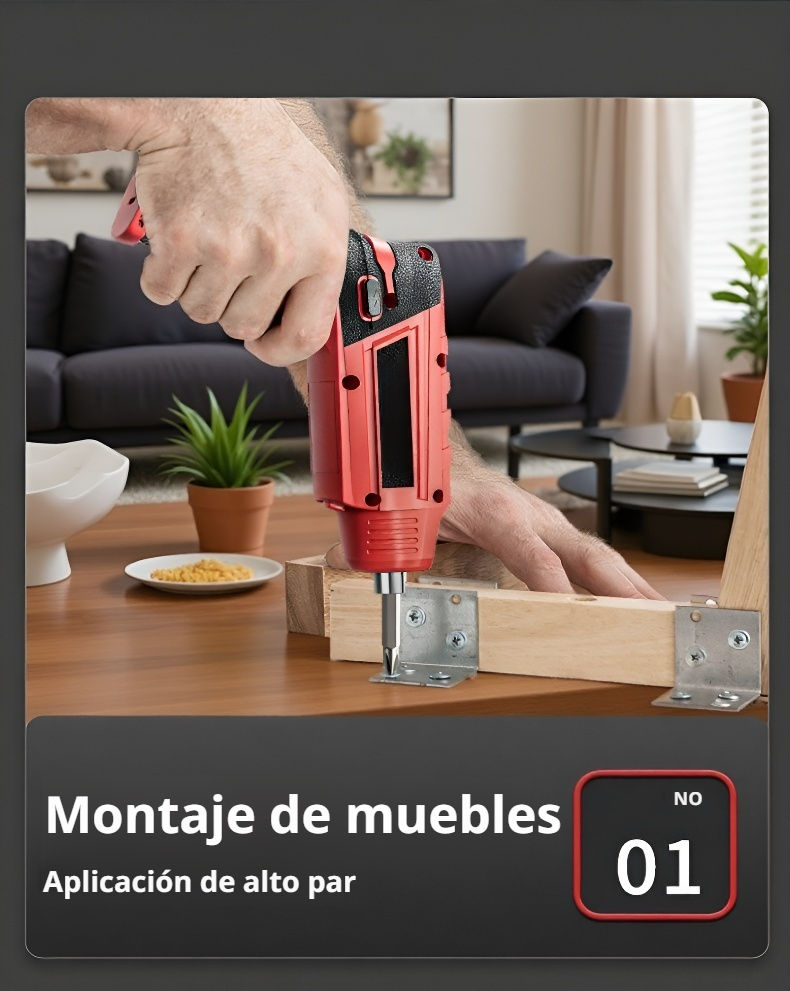 Accesorios incluidos con el destornillador eléctrico de doble uso