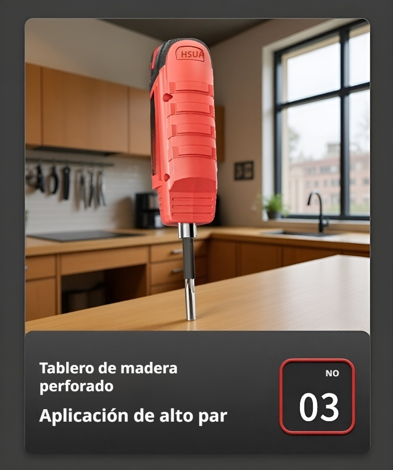 Cabezal intercambiable del destornillador eléctrico