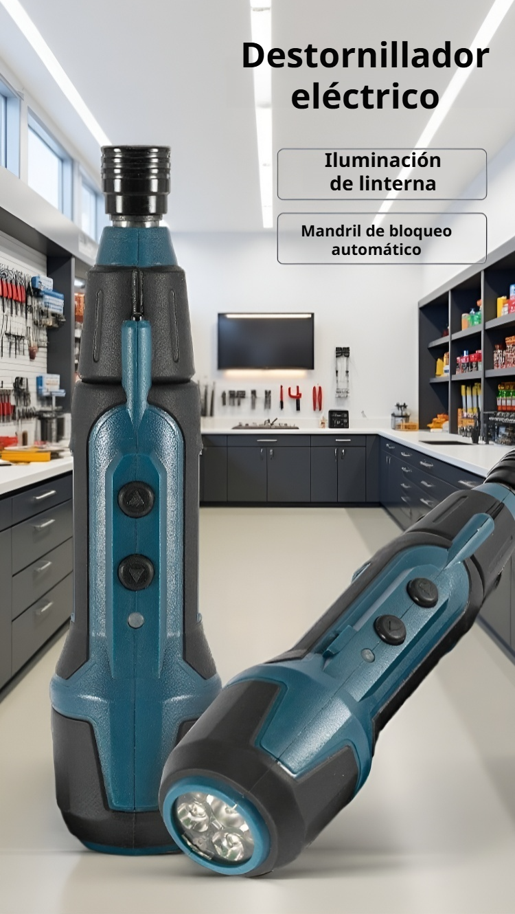 Juego profesional de destornilladores eléctricos inalámbricos de litio