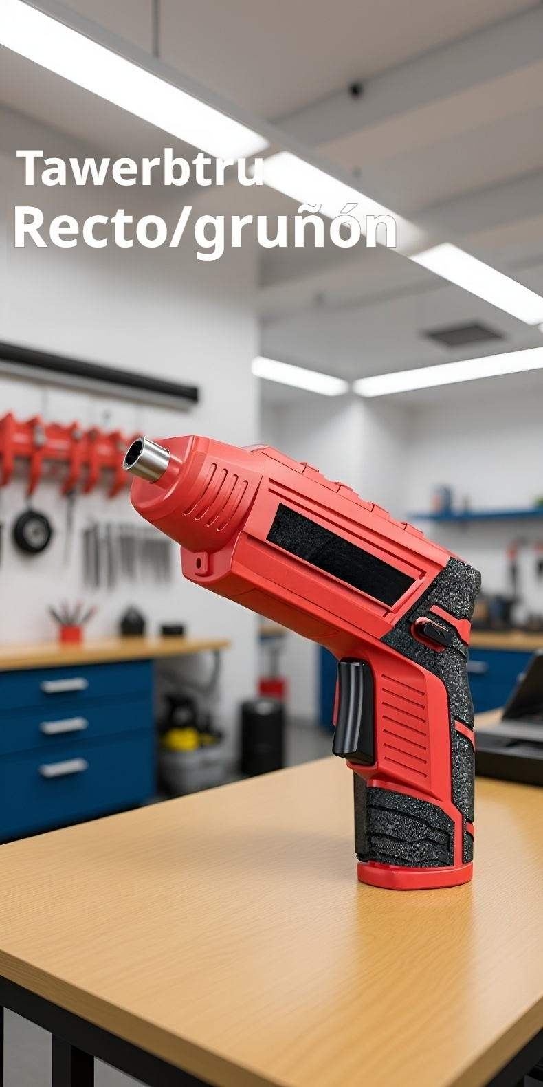 Destornillador eléctrico de doble uso con potente motor en acción