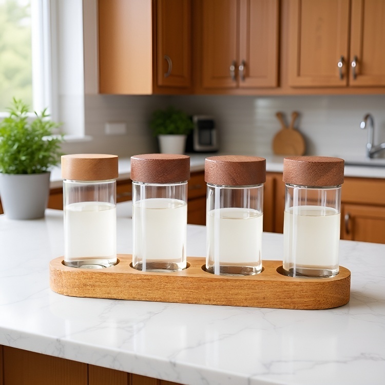 Round Glass Kitchen Storage Jar