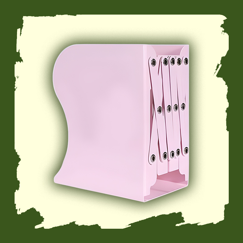 Adjustable Minimalist Metal Bookend for Students