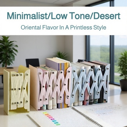 Adjustable Minimalist Metal Bookend for Students