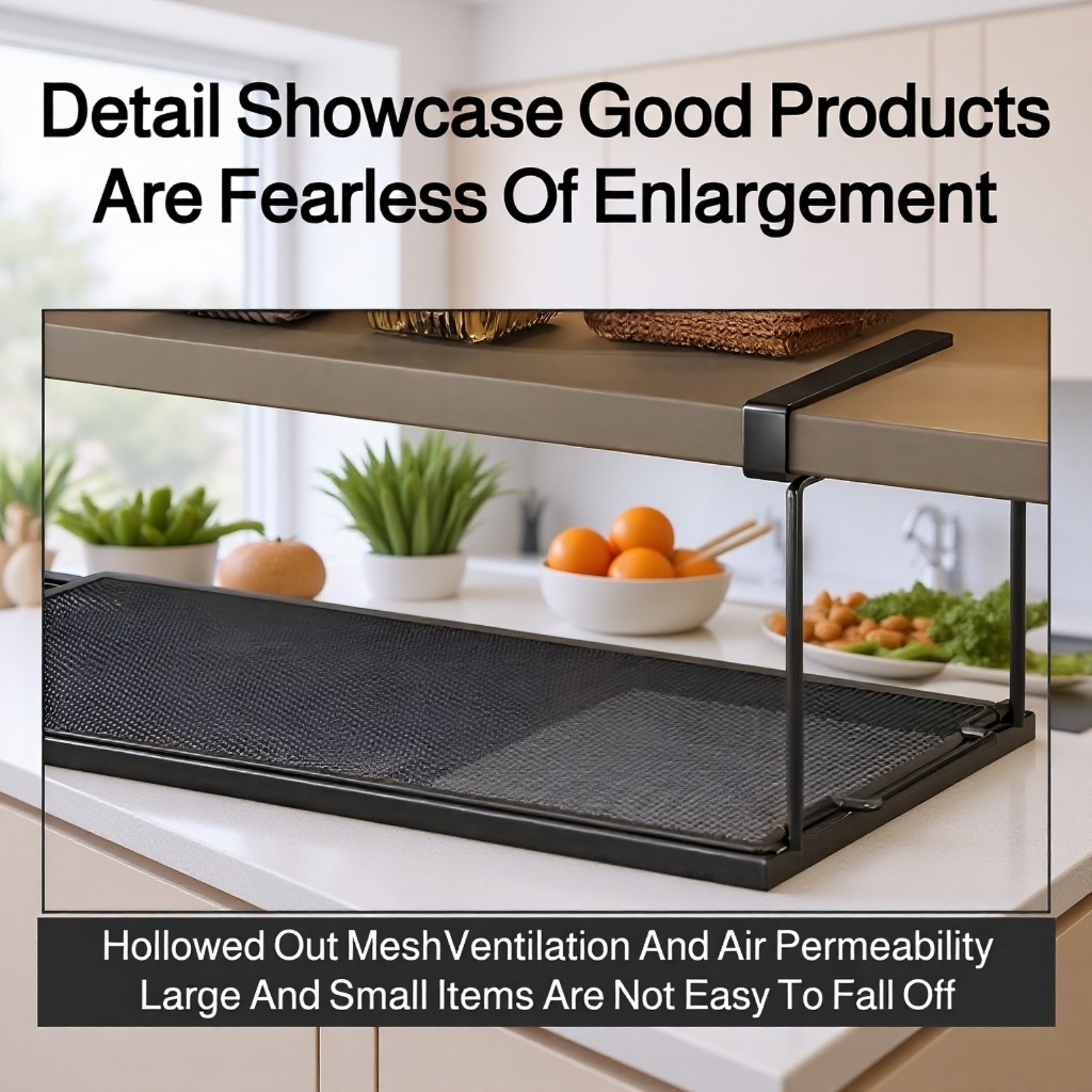 Easy installation expandable kitchen rack