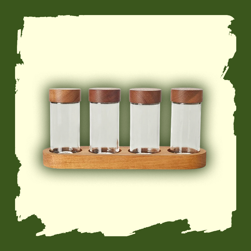 Round Glass Kitchen Storage Jar