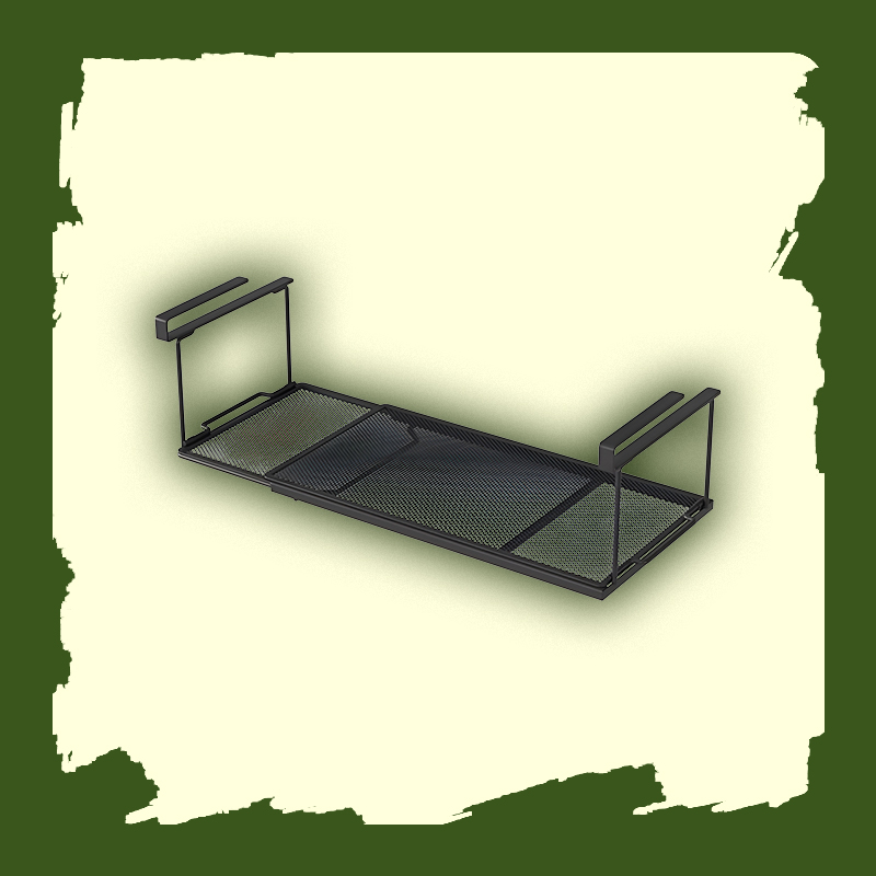  Expandable Under Cabinet Hanging Rack for Kitchen