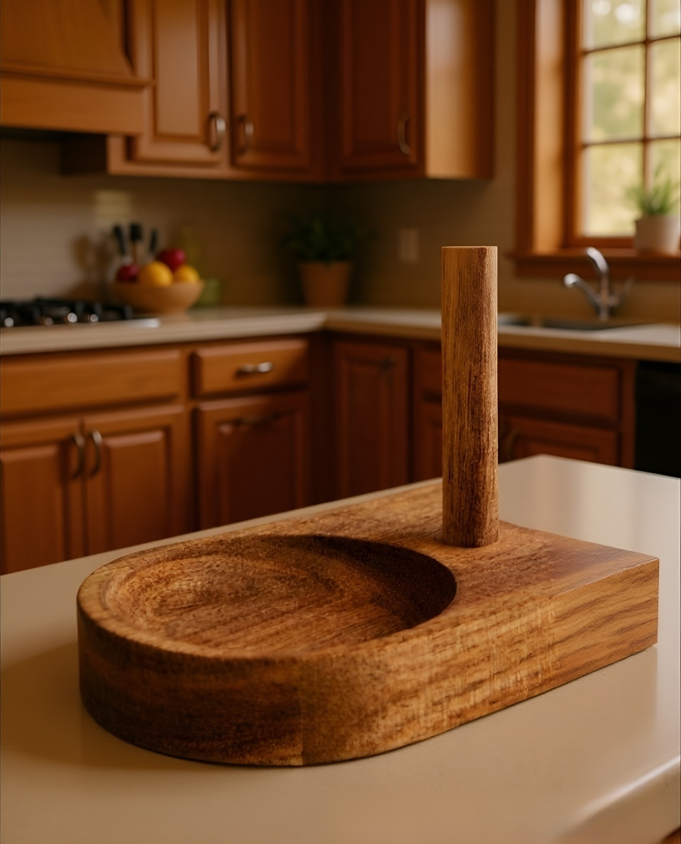 Modern kitchen oil bottle with striped design