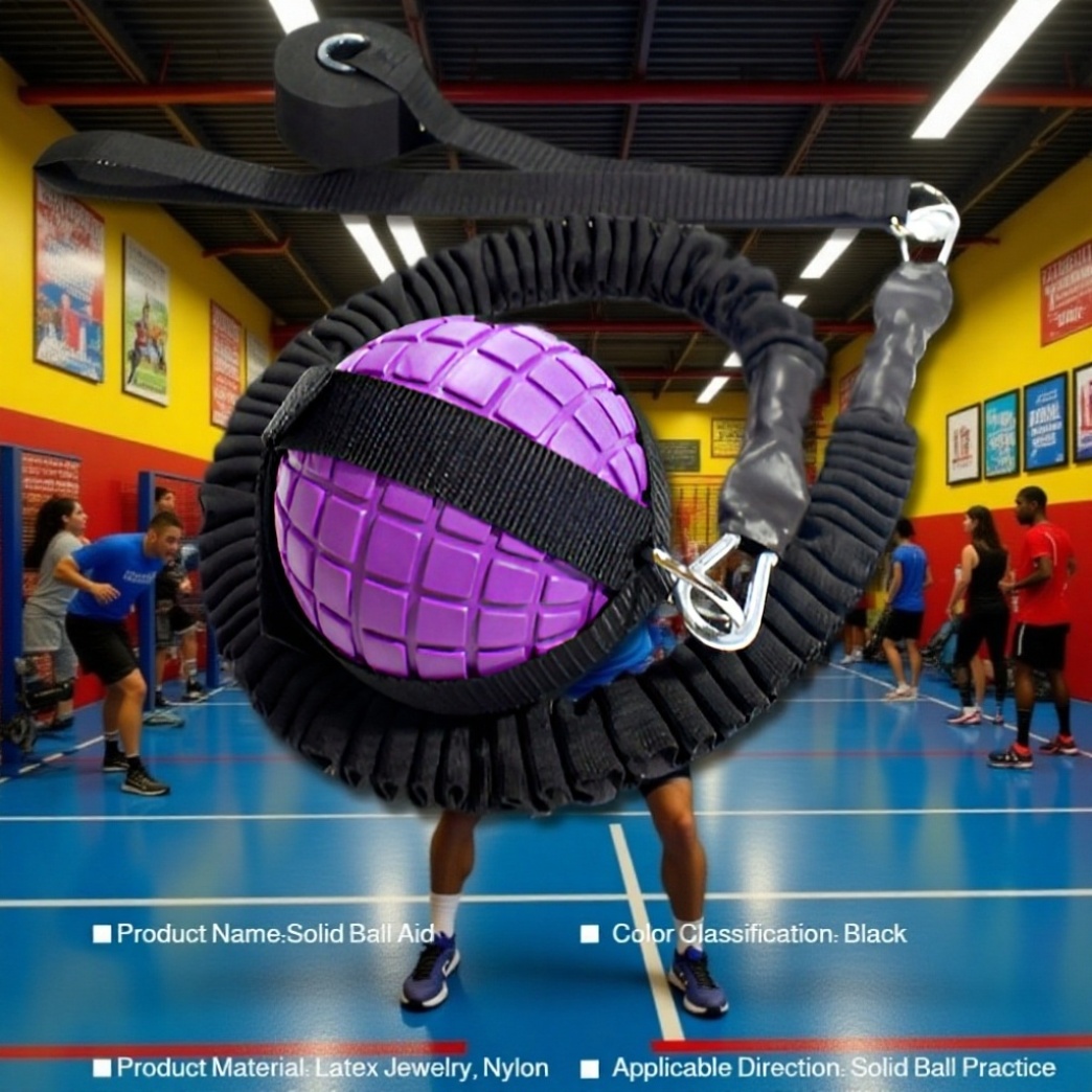 Durable rope with solid ball for athletic training