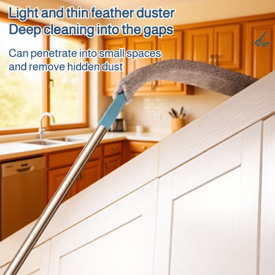 Efficient dust removal from tight spaces with cleaning brush