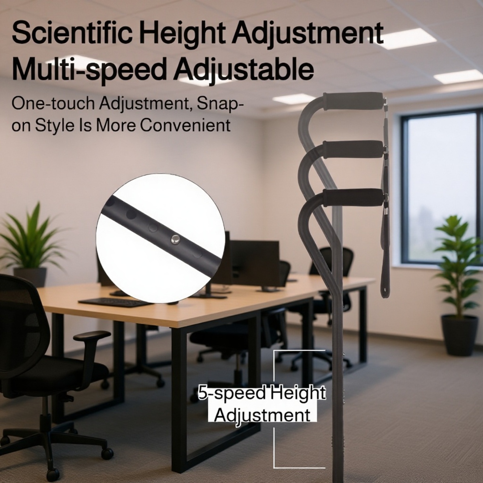 Durable aluminum crutch for daily use