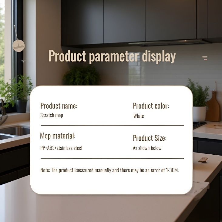 Streak-free cleaning results with water-locking fiber mop