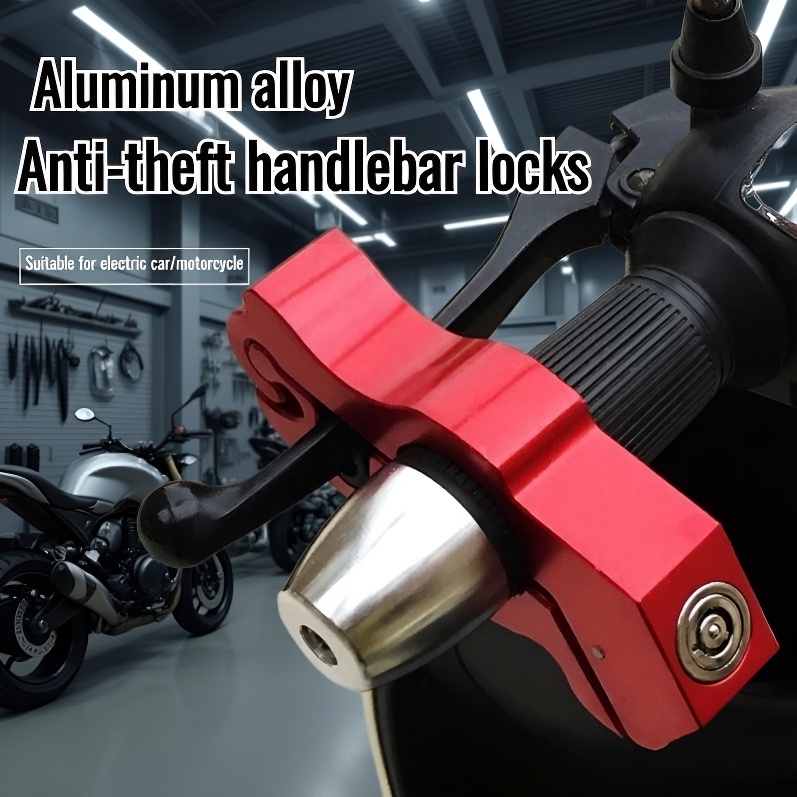 Portable anti-theft lock for electric cars with aluminum handle