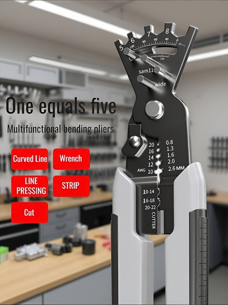 Adjustable wire stripper for various wire sizes