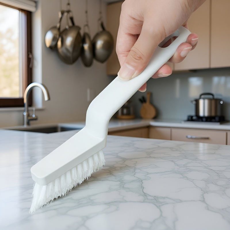 Household Corner Crevice Brush with Stiff Nylon Bristles