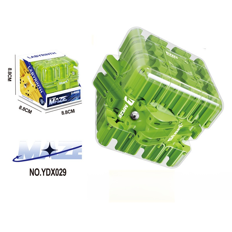 [Brain training puzzle for all ages] 3D marble maze cube