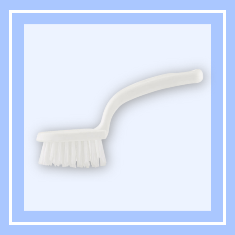 Household Corner Crevice Brush with Stiff Nylon Bristles