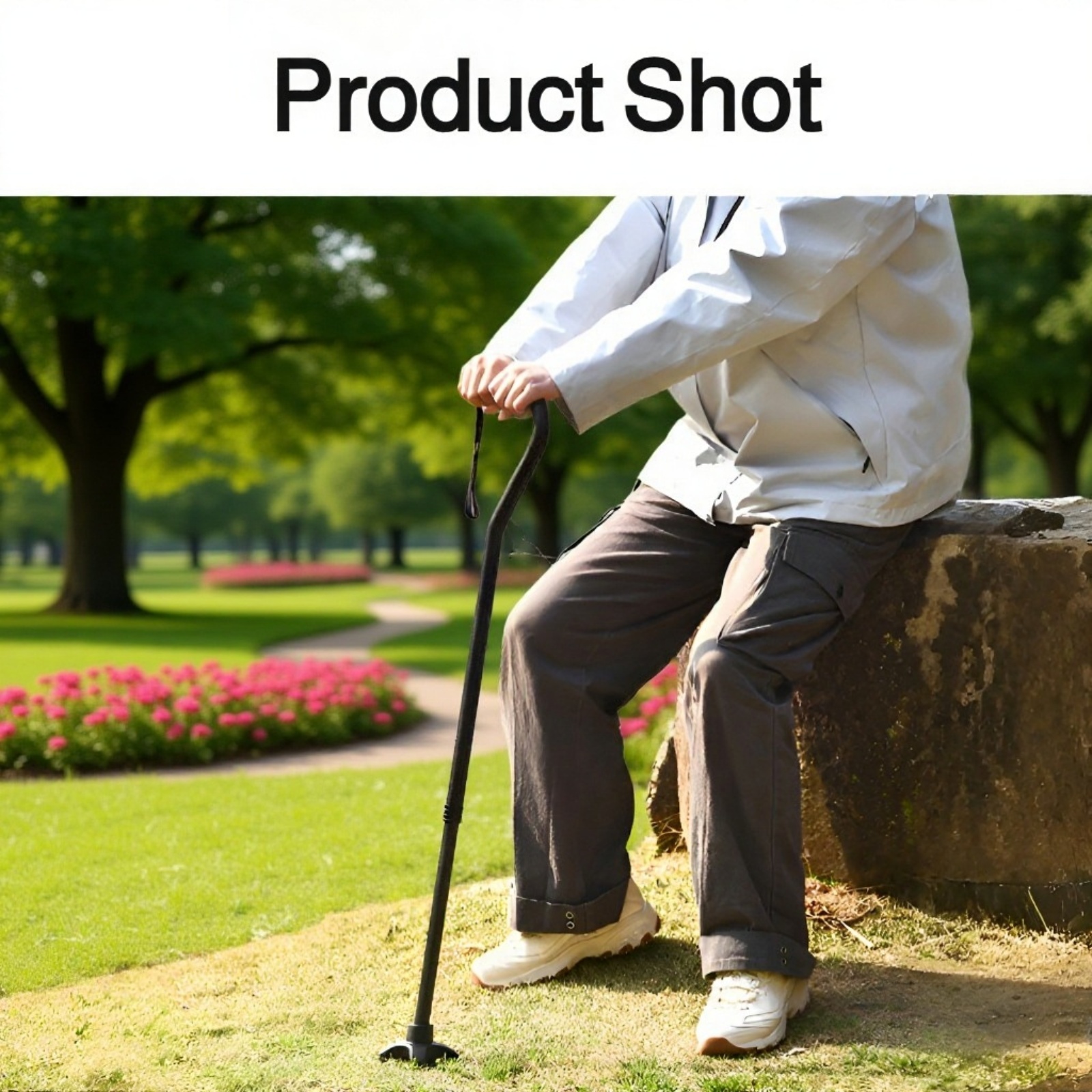 Portable adjustable crutch for travel