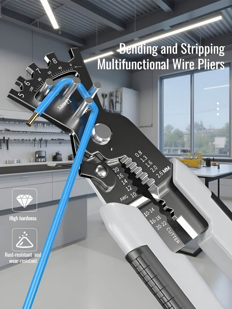Durable wire stripping tool for electrical work