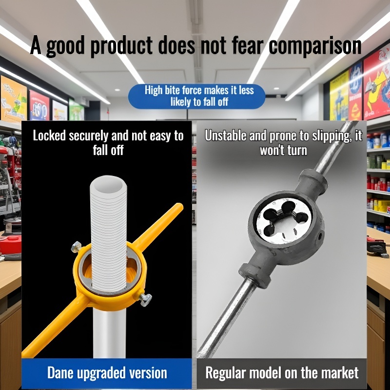 Multi-Purpose Water Pipe Tool Set – Plastic Cutter, Threaded Wrench, Plate Teeth, and Wire Tape