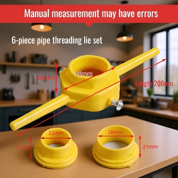 Multi-Purpose Water Pipe Tool Set – Plastic Cutter, Threaded Wrench, Plate Teeth, and Wire Tape