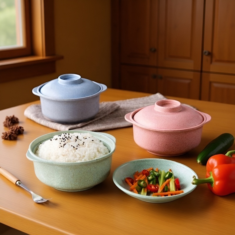 Japonská miska na polévku a rýži z ekologické pšeničné slámy