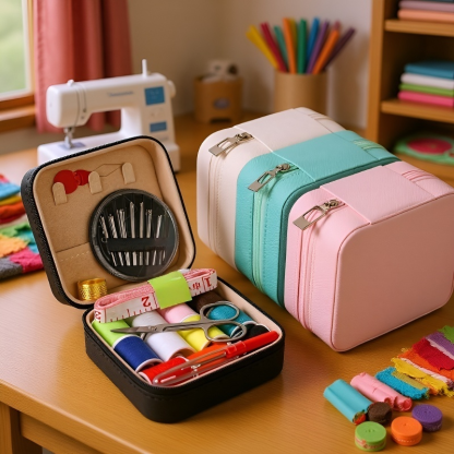Multifunkční šicí taštička - vše potřebné pro rychlou opravu oděvů