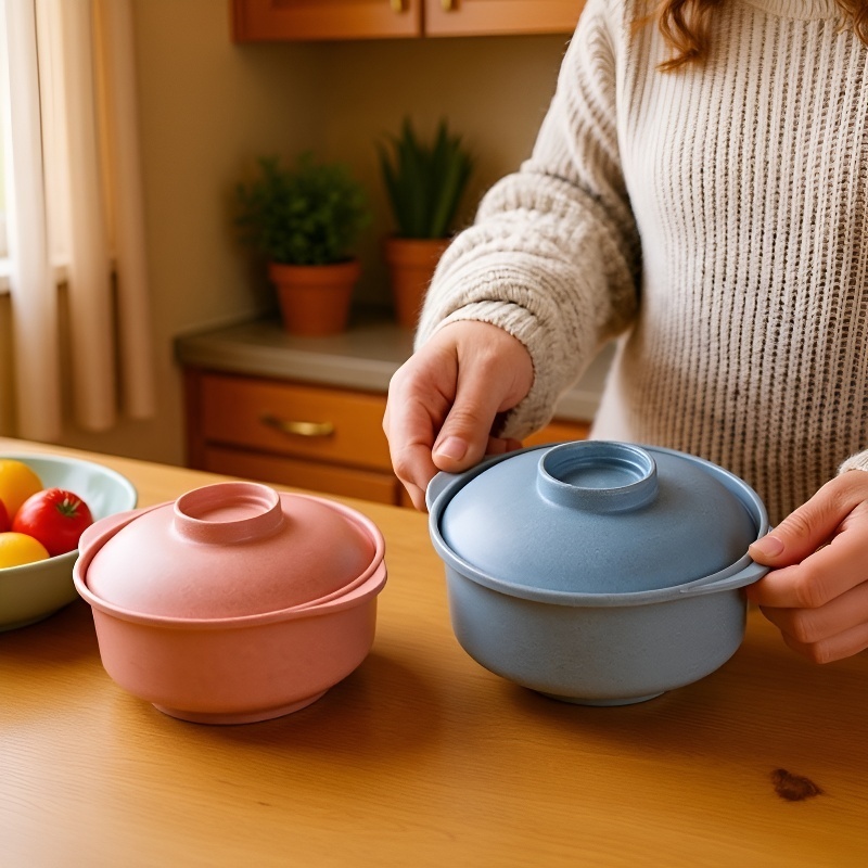 Japonská miska na polévku a rýži z ekologické pšeničné slámy