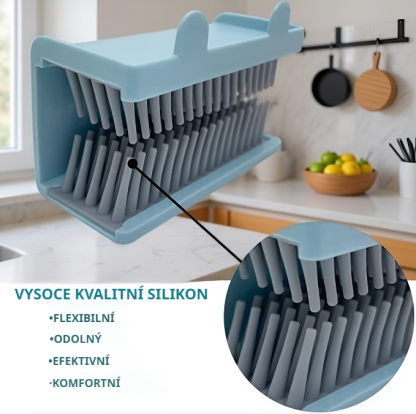 Silikonový filtr na sběr vlasů do koupelny