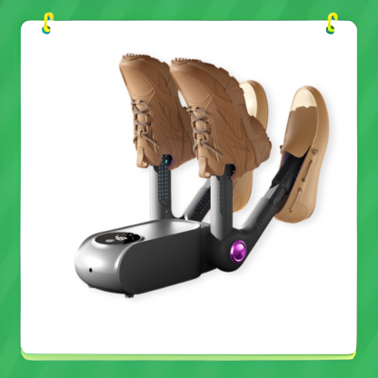 Efektivní sušička obuvi pro dva páry s antibakteriální a deodorizační funkcí