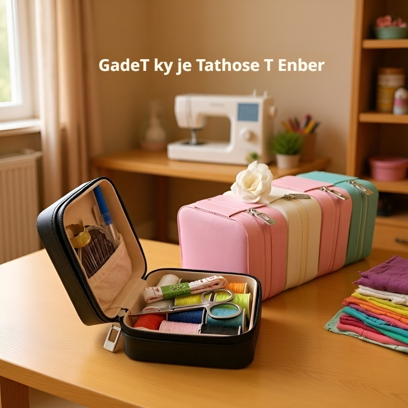 Multifunkční šicí taštička - vše potřebné pro rychlou opravu oděvů